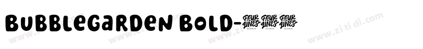 BubbleGarden Bold字体转换